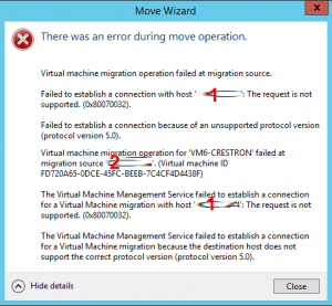 hyperv-server-2012-r2-Failed-to-Establish-A-Connection-Because-Of-An-Unsupported-Protocol-Version-Protocol-Version-5