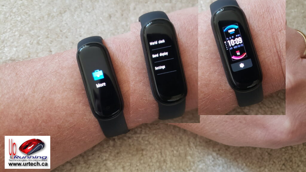 Change watch faces band display on AmazFit Band 5