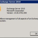 Exchange2010 rtm about Version Number