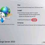 Install SP1 for Exchange 2010 Upgrade Language