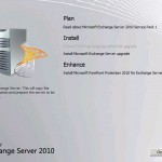 Install SP1 for Exchange 2010 Upgrade Upgrade