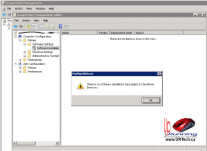 no-software-installation-data-object-in-the-Active-Directory-ad