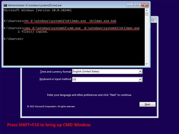 change password windows 8.1 cmd