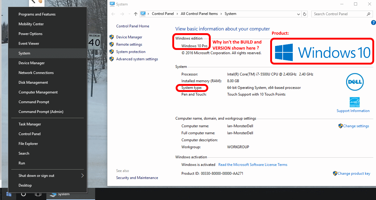 how to check windows 10 progress