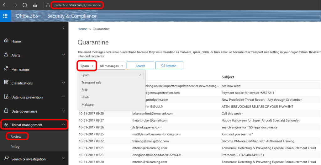 SOLVED How To Check Your Office365 Quarentine Up & Running Inc