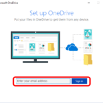 OneDrive-Install-sign-in-email