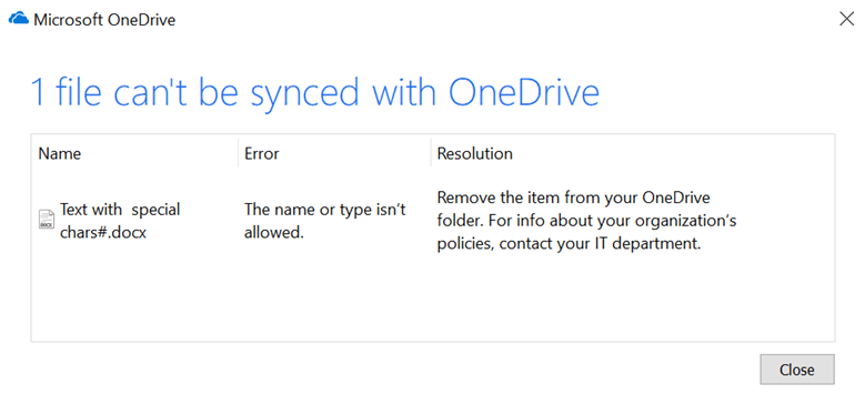 SOLVED: What File Names are Invalid For OneDrive?
