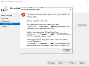 SOLVED: How To Merge AVHDX When No Checkpoints Appear in HyperV Manager
