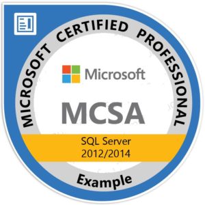 Microsift MCSA SQL 2012 2014 badge