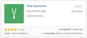 Stop Spam WordPress