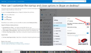 Skype Missing Startup Settings - Icon in System Tray