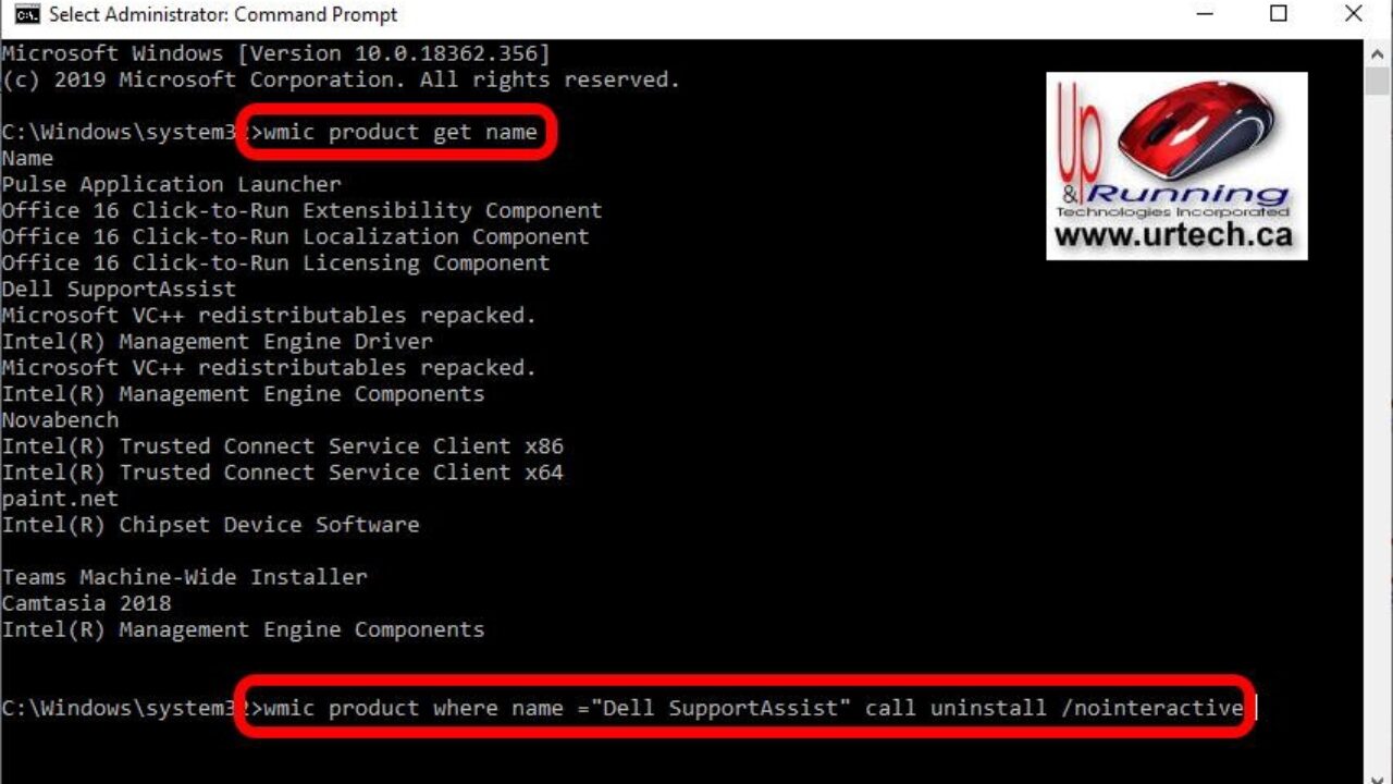 SOLVED: Command Line To Uninstall Software EXE's or .MSI's | Up & Running  Technologies, Tech How To's