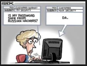 is password safe from russian hackers - da - cartoon
