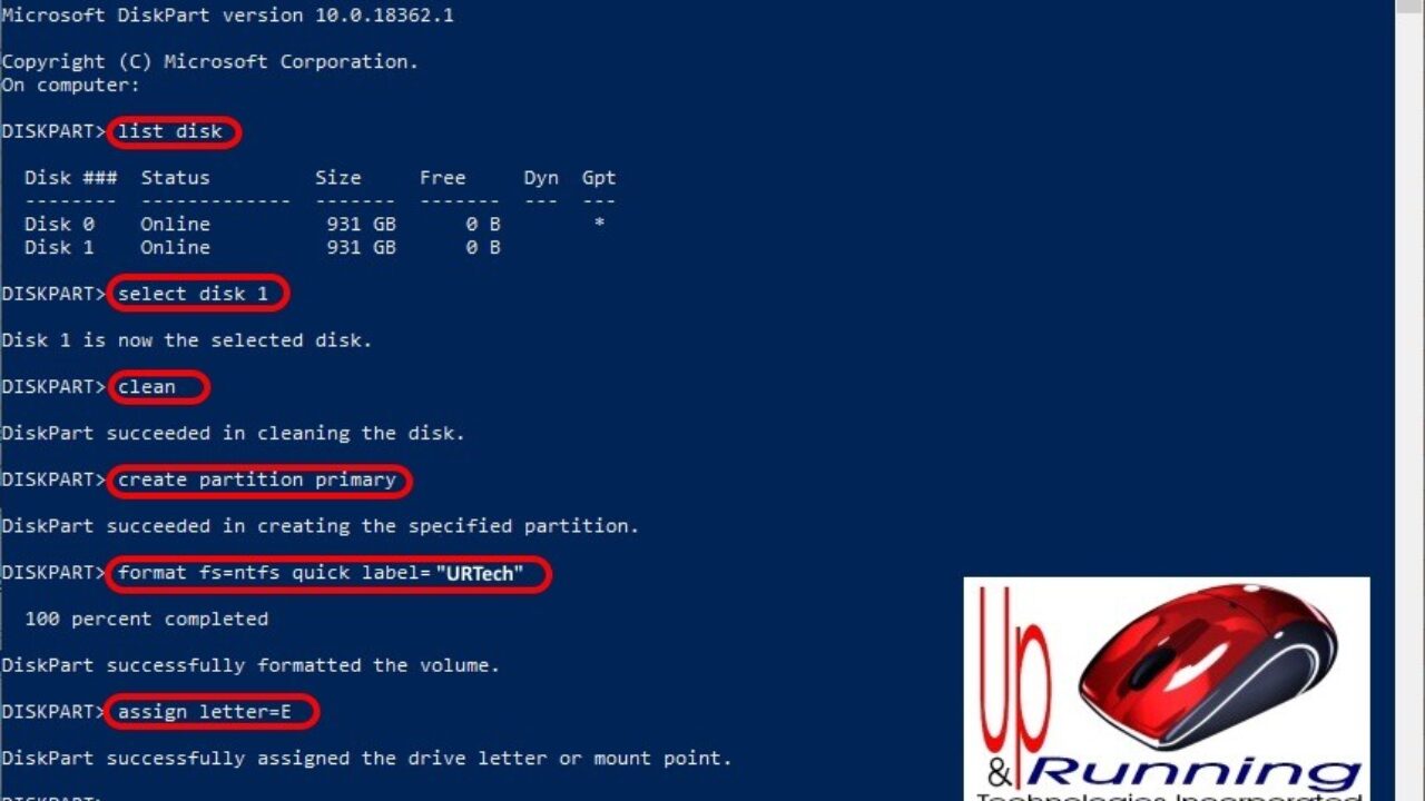 vores Voksen Repaste SOLVED: Easy Script to Wipe A Hard Disk Fast | Up & Running Technologies,  Tech How To's