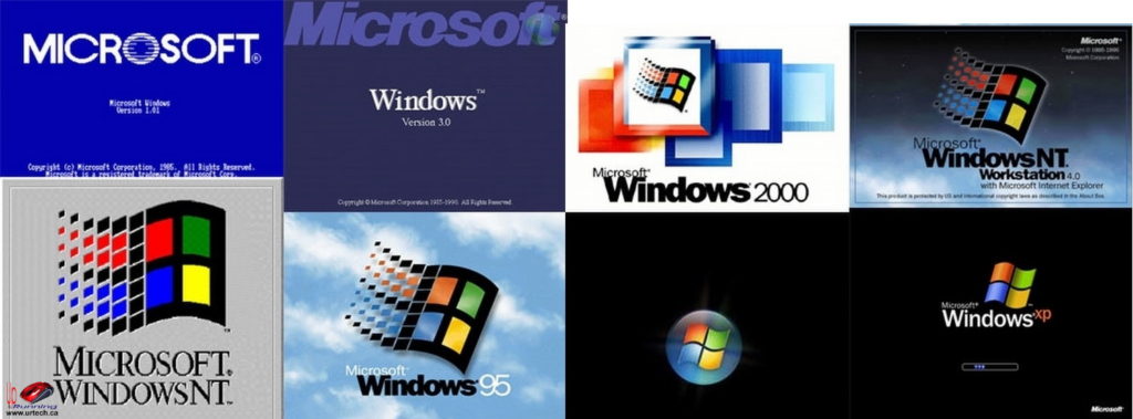 windows boot screens logos