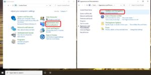 control panel appearance and personalization taskbar naviagation settings