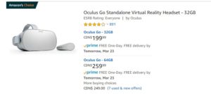 Amazon Oculus Go
