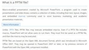 what is a powerpoint pptm file