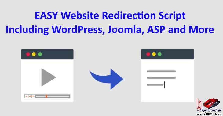 easy website redirection script after timer