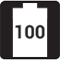 Battery 100 icon - Battery is fully charged