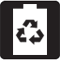 Battery with recycling icon - Power Saving is enabled