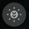 Extra Dim Android 12 Samsung S22 icon black
