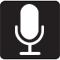 Microphone icon - Voice input is enabled