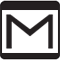 Square with M inside - Gmail has received a single message