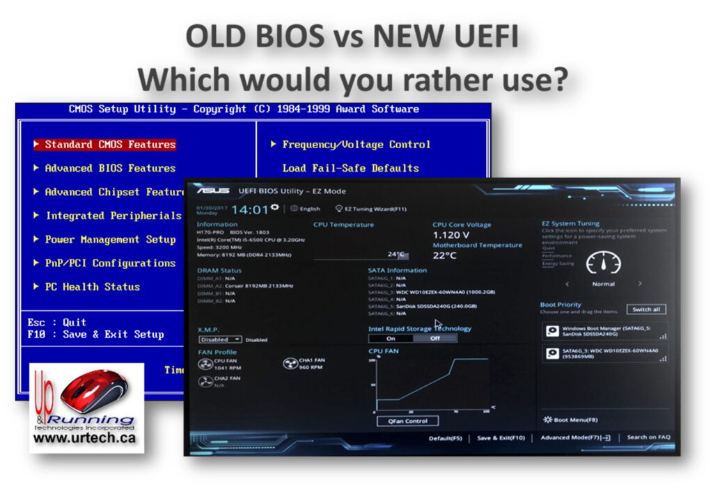 old bios vs new uefi - which would you rather use