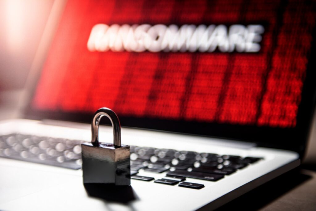 ransomware lock laptop