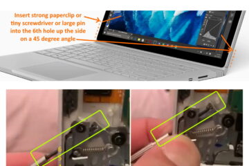 Surface book 1 manual keyboard release explained