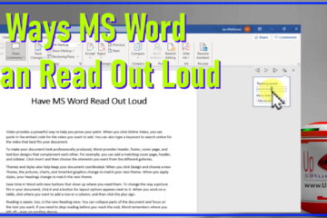 3 ways ms word can read aloud to you