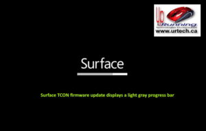 microsoft surface - light grey light gray bar under surface means Surface TCON firmware update displays a light gray progress bar