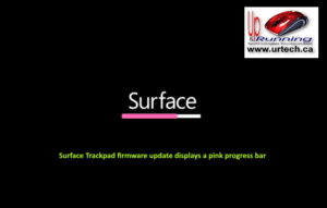 microsoft surface - pink bar under surface means Surface Trackpad firmware update displays a pink progress bar