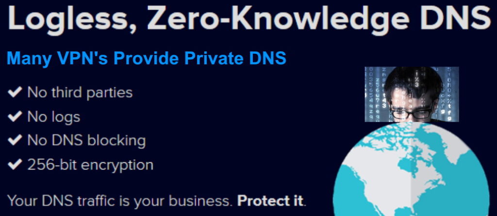 Good VPN's provide DNS Service to Protect From Hackers