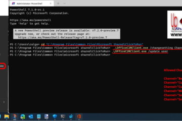 change microsoft 365 office apps channels in Windows 11 using Windows Terminal