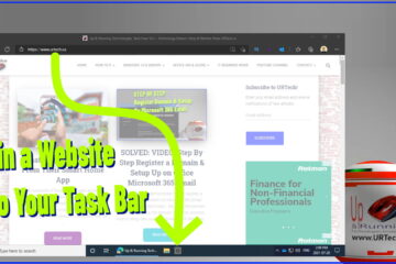 pin a web page to your taskbar