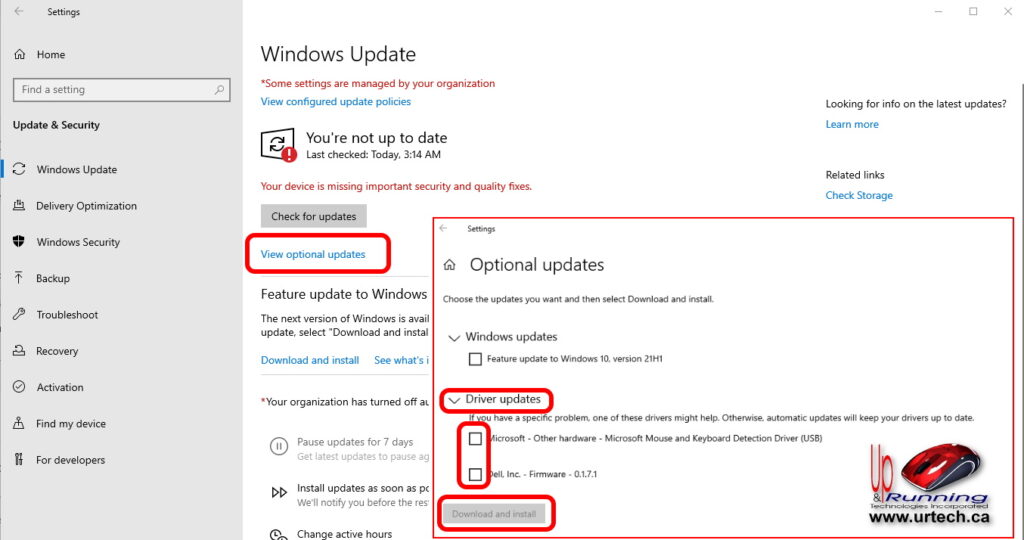 how to install optional updates drivers on windows 10 windows 11
