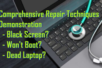 Comprehensive Repair Techniques Demonstration - Black Screen - Won't Boot - Dead Laptop Easy Fix