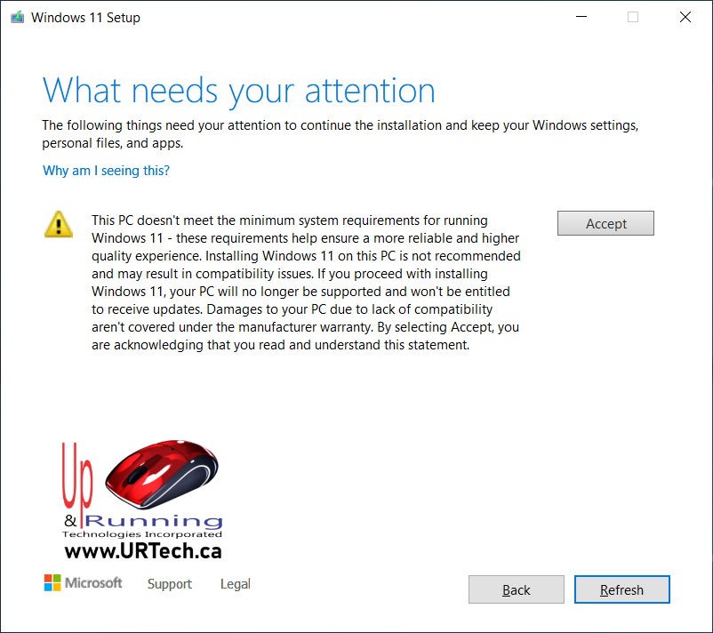 Windows 11 Warning Unsupported Hardware Does Not Meet Minimum Requirements