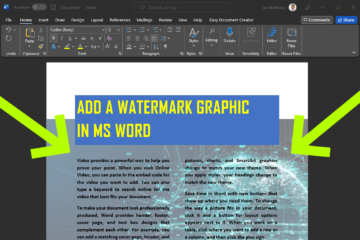 add a watermark in Word