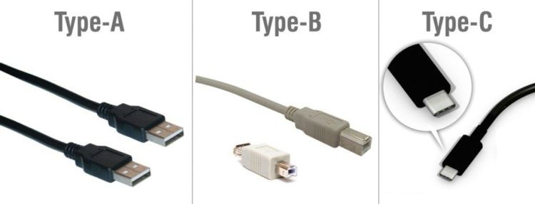 USB type A vs USB type b vs USB Type C