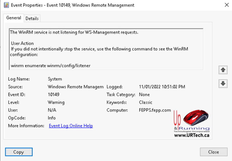 SOLVED WinRM Service Is Not Listening For WSManagement Requests WS