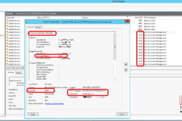 event 4738 audit uer account management