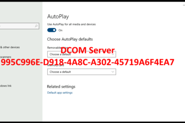 autoplay What is DCOM Server 995C996E-D918-4A8C-A302-45719A6F4EA7
