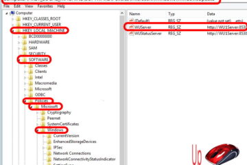 where is windows update registry key