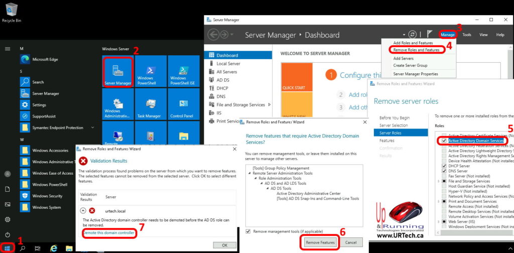 how to demote a domain controller