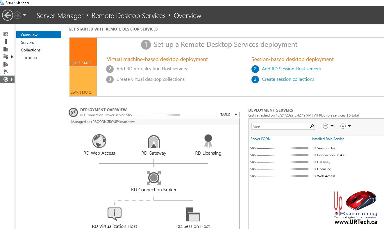 What Server Manager Remote Desktop Services is Supposed To Look Like