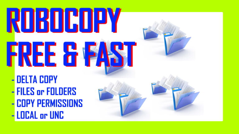 robocopy tutorial delta permissions files best copy program
