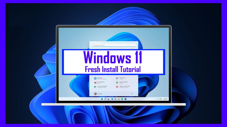 windows 11 install tutorial